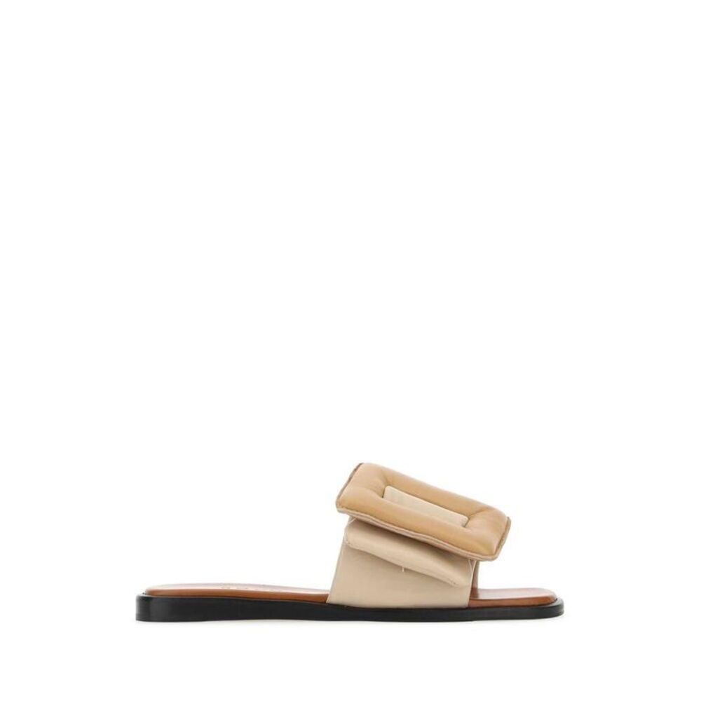 BOYY Puffy Square Buckle Flat Sandals Women MULTICOLOURED